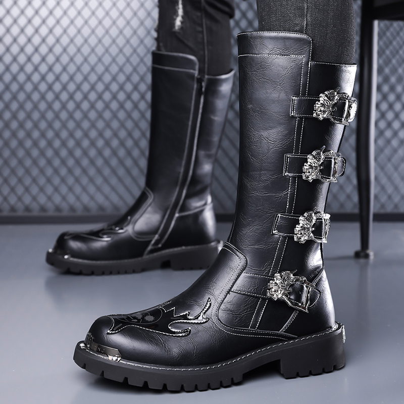 Leatherwork Designs - Botas Largas de Cuero de Diseño