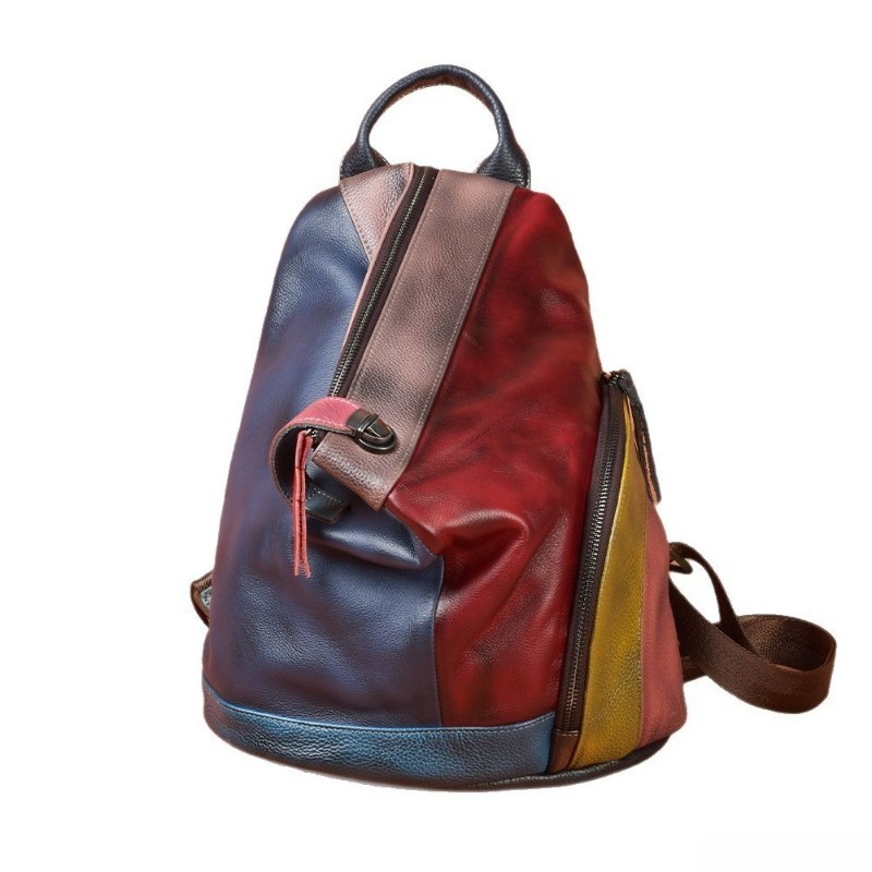 Leather Work Womens Backpack - Mochila de Trabajo Elegante Vintage para