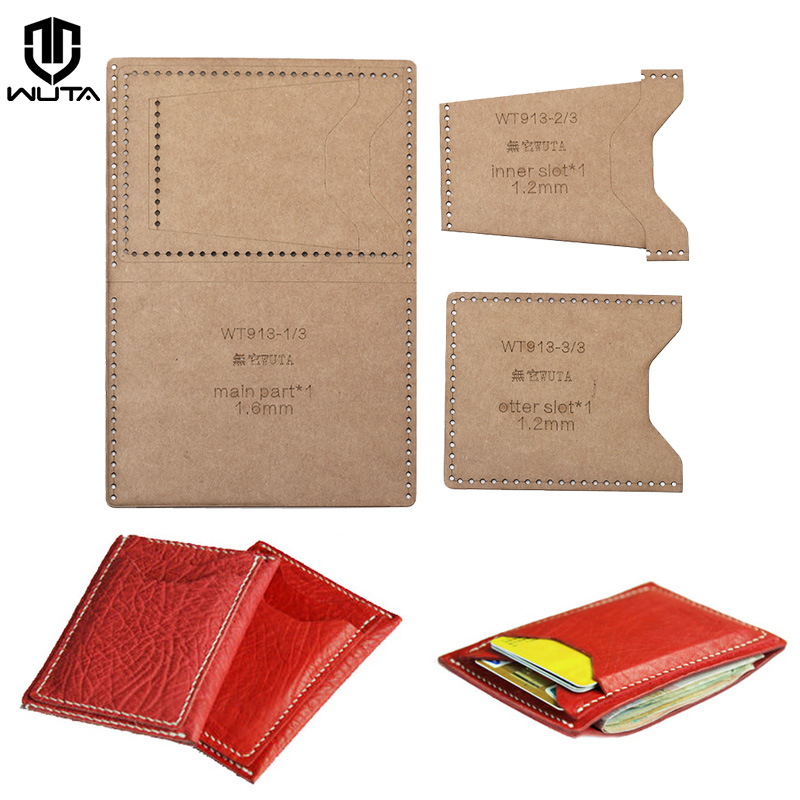 Leatherwork Patterns - WUTA-Mini estuche de tarjetas 913, plantilla
