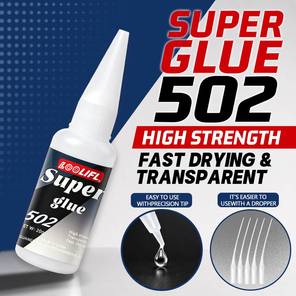 Leather Working - Loolifl-502-20Ml Adhesivo de Cianoacrilato Transparente Instantáneo