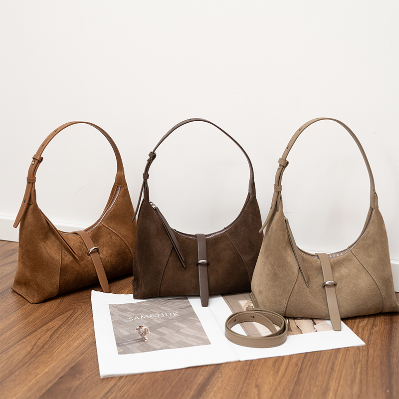 Leatherwork Designs - Bolso de ante para mujer, estilo