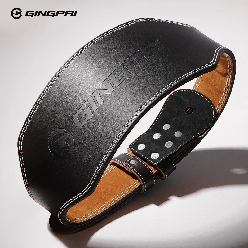 Leather Workout Belt - Cinturones de levantamiento de pesas de