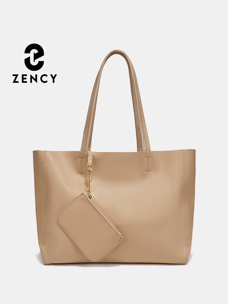 Leather Workshop - Bolsos grandes de piel auténtica Zency,