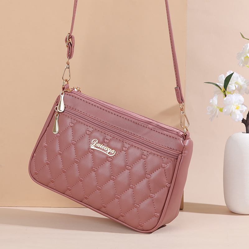 Leatherwork Thread - Bolso cruzado de cuero PU con