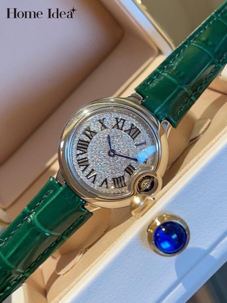 Leatherwork Designs - Reloj de Pulsera Elegante para Mujer,