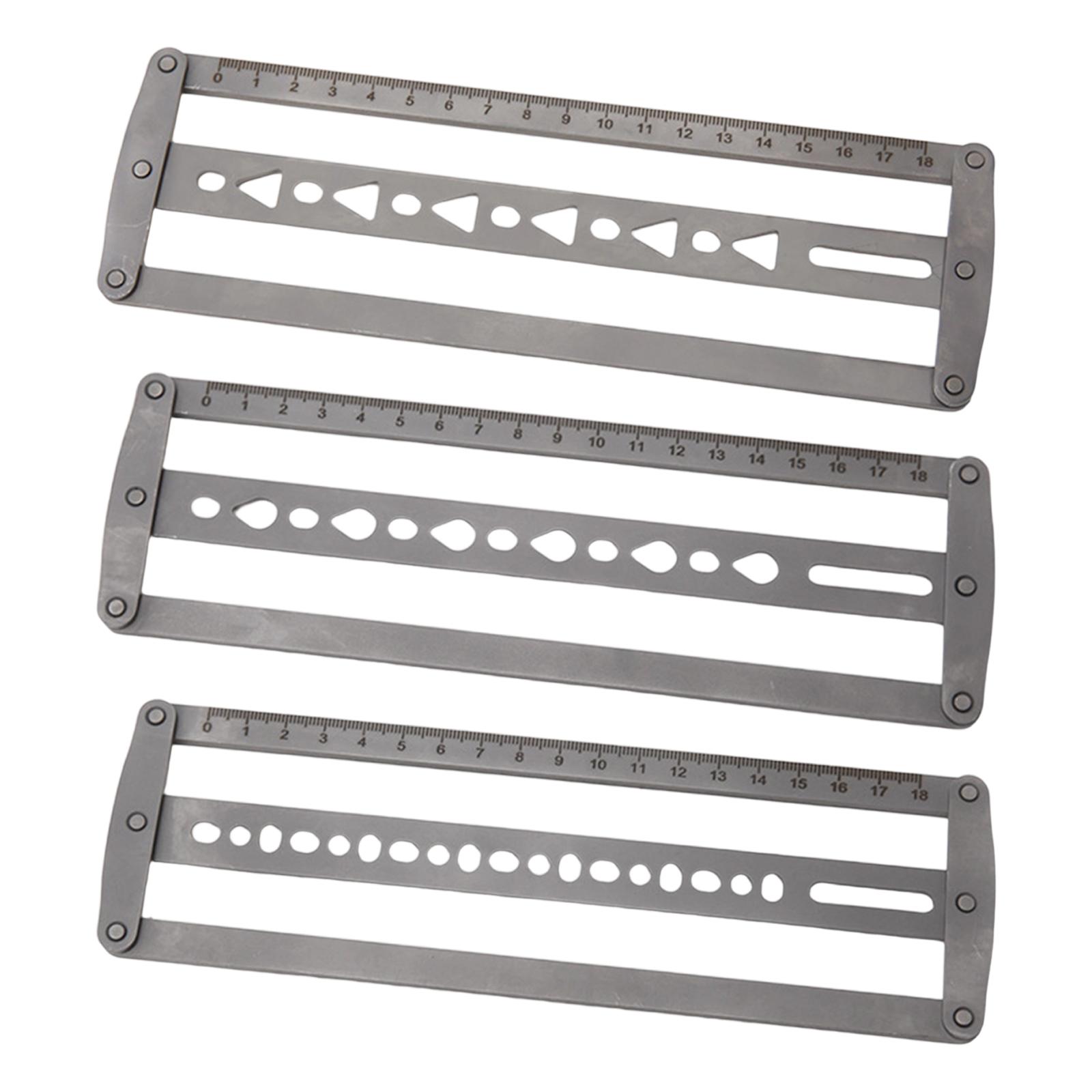 Leatherwork Ruler - Regla auxiliar de posicionamiento de cinturón,