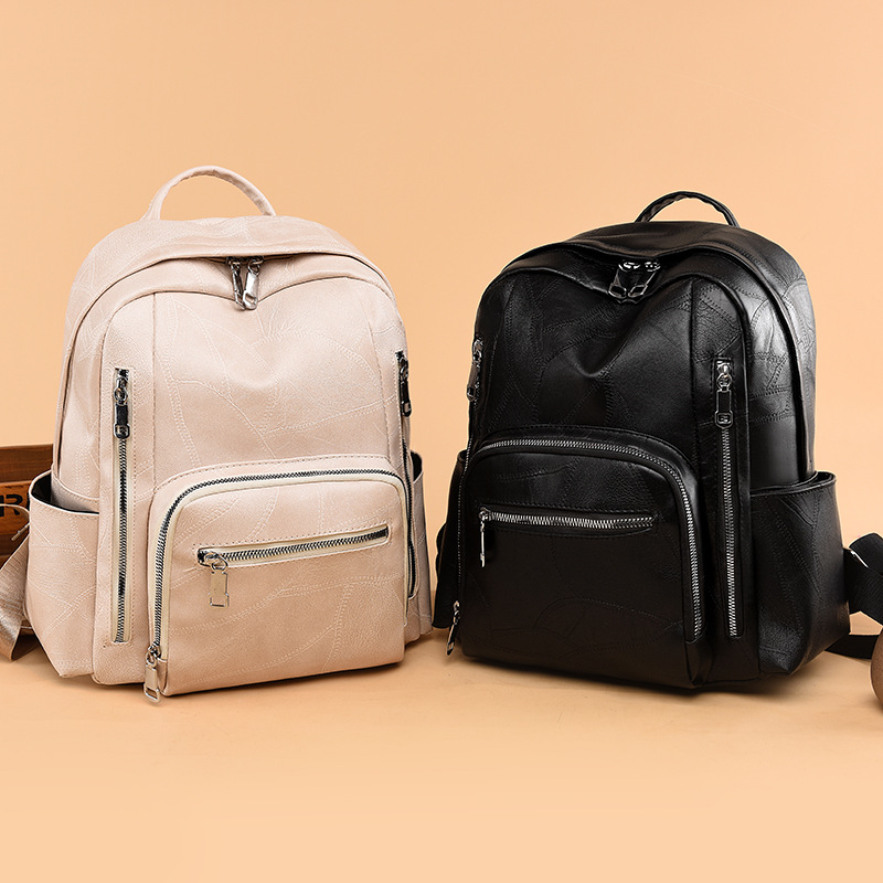 Mochila de cuero PU a la moda  - Leather Work Womens Backpack reseña y precio