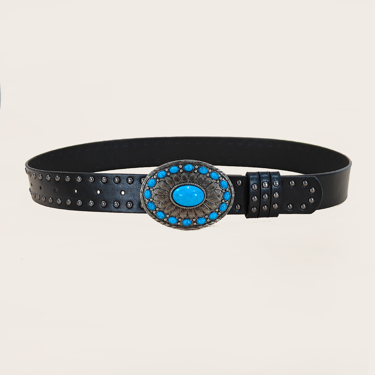 Cinturón casual punk con remac - Leather Works Belt reseña y precio