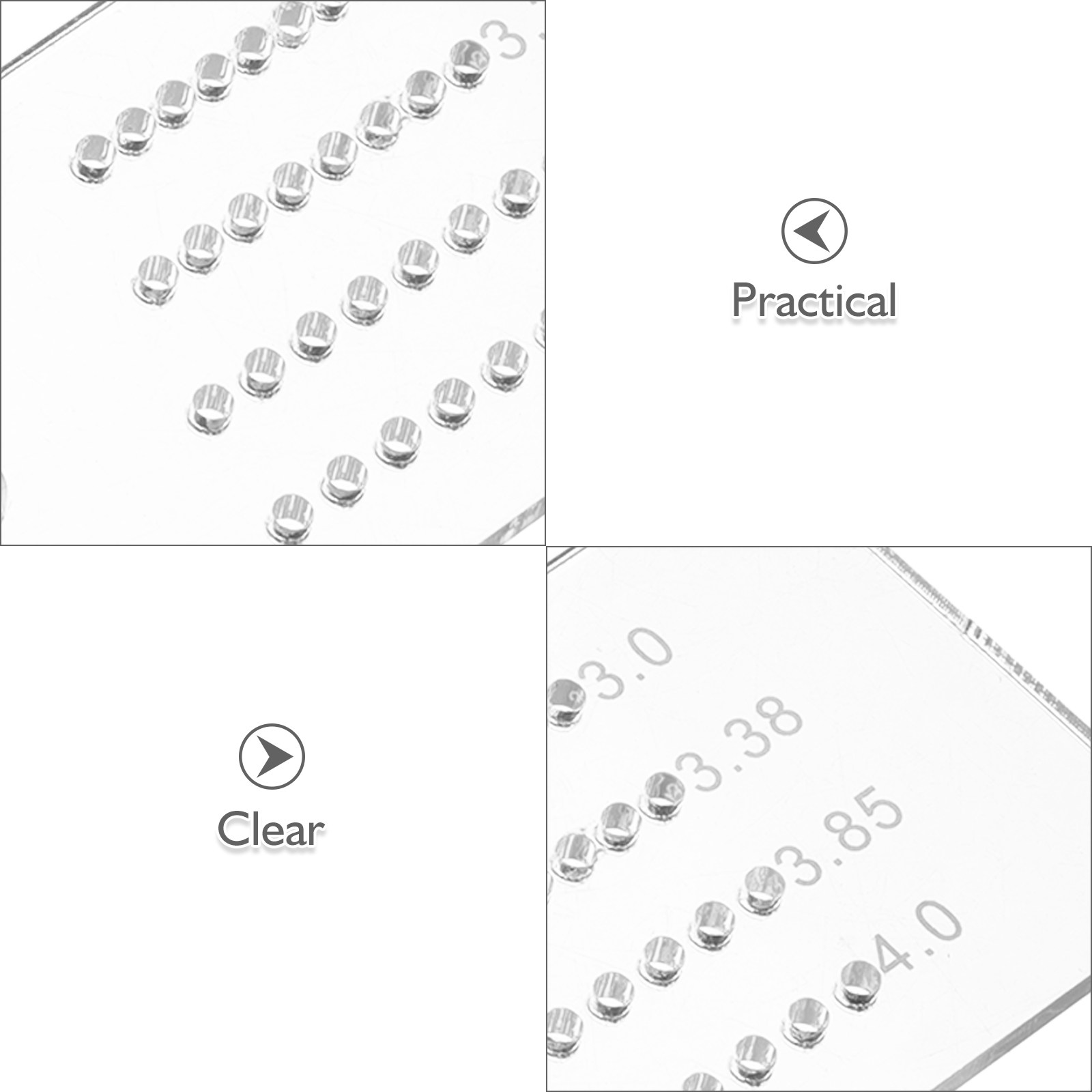 2 piezas de guía de perforació - Leatherwork Ruler reseña y precio