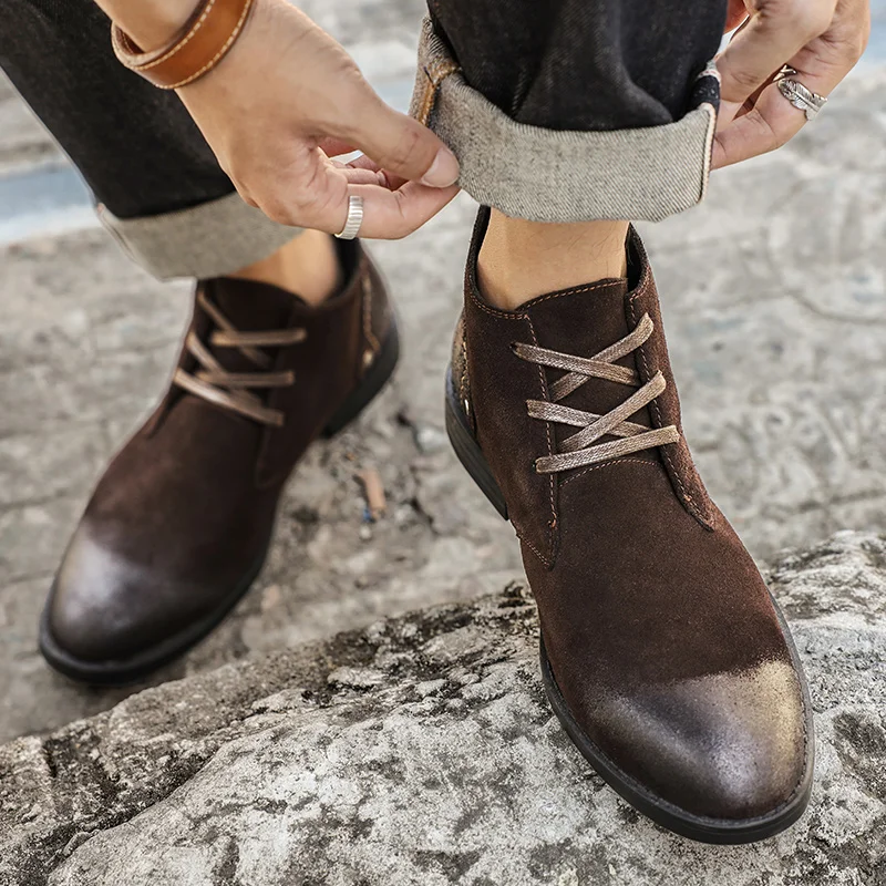 Nuevos botines de ante vacuno  - Leatherwork Designs reseña y precio
