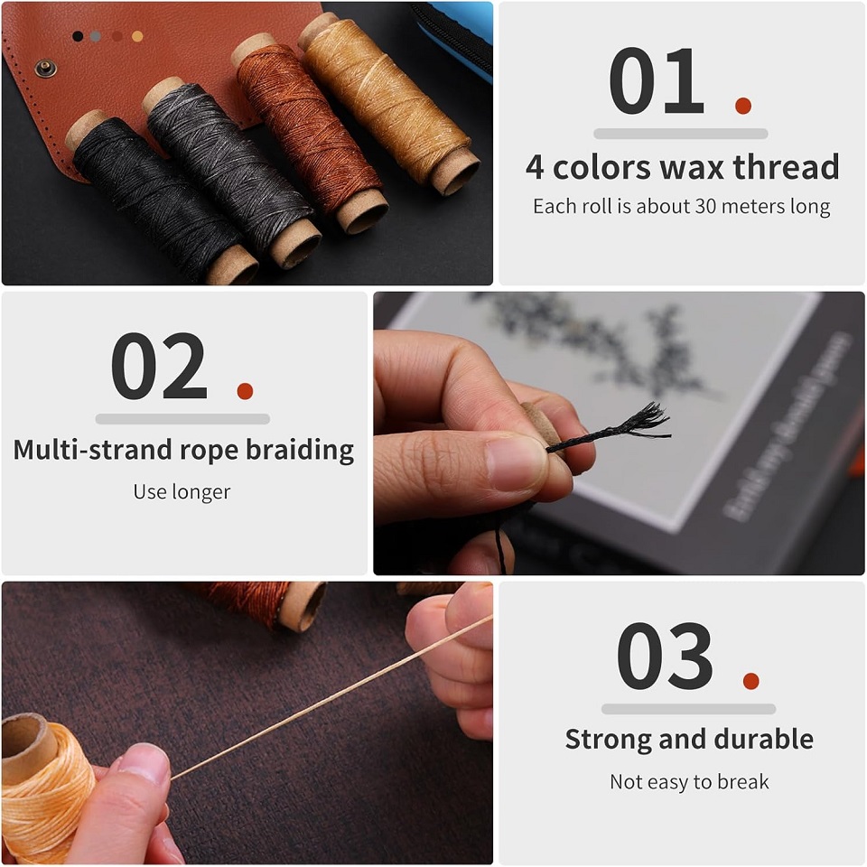 Kit de herramientas de costura - Leatherwork Thread reseña y precio