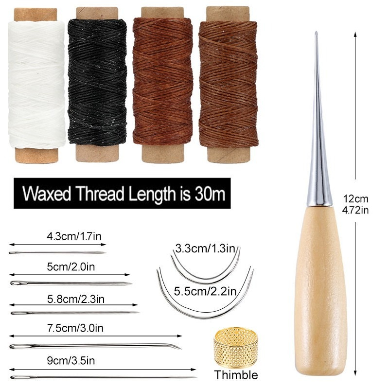 Juego de costura de cuero para - Leatherwork Thread reseña y precio