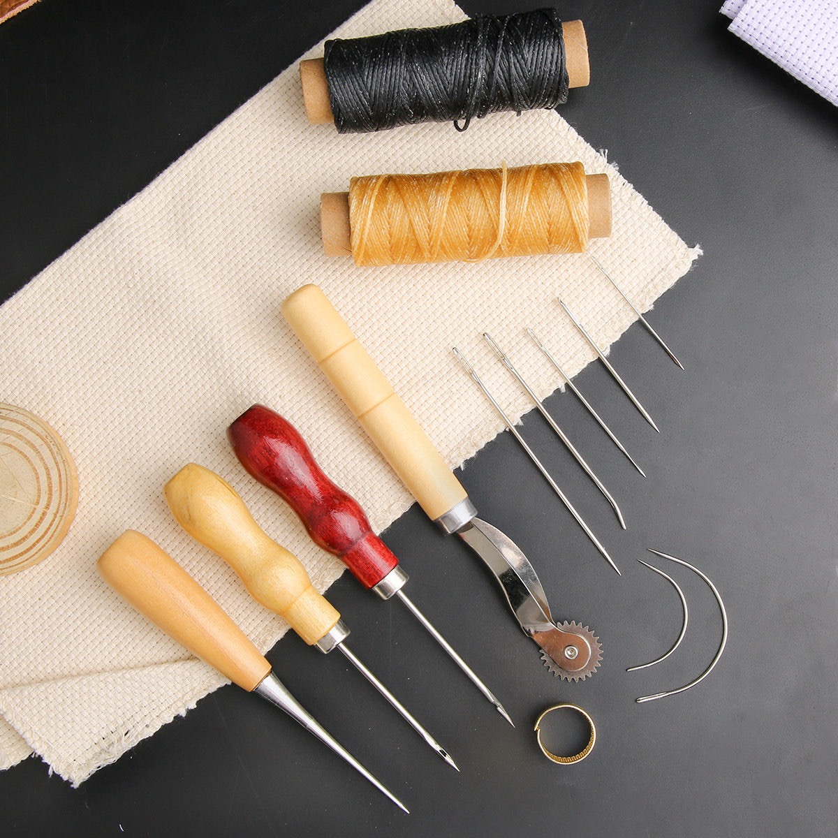 Juego de costura de cuero para - Leatherwork Thread reseña y precio