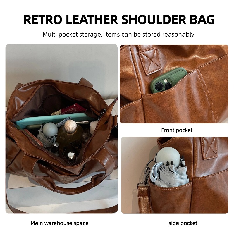 Bolso de mano retro de cuero s - Leather Workshop reseña y precio