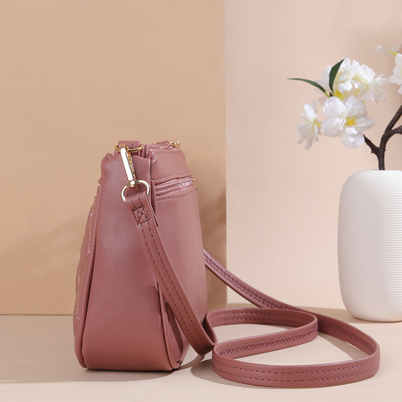 Bolso cruzado de cuero PU con  - Leatherwork Thread reseña y precio