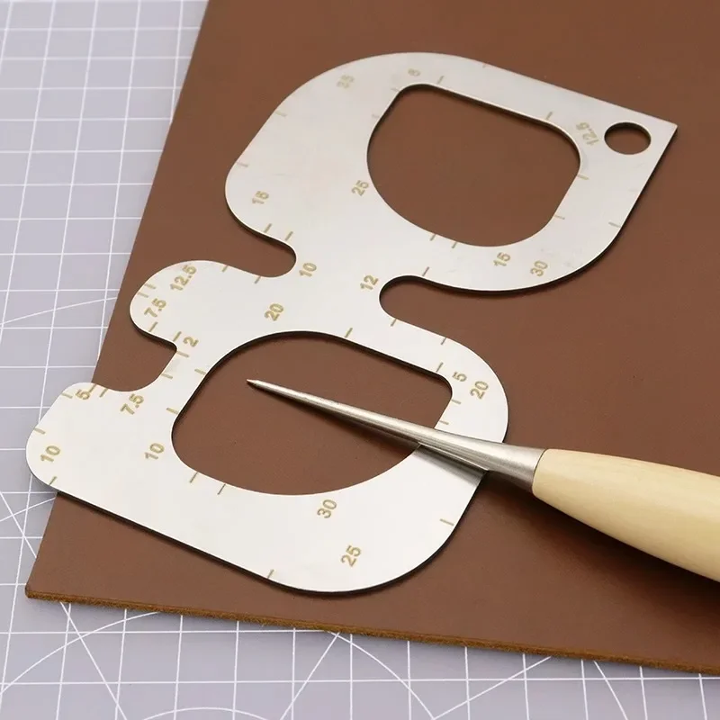 Regla de posicionamiento R, pl - Leatherwork Ruler reseña y precio