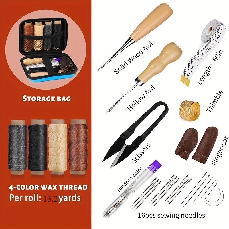Kit de Costura de Cuero, Kit d - Leatherwork Thread reseña y precio