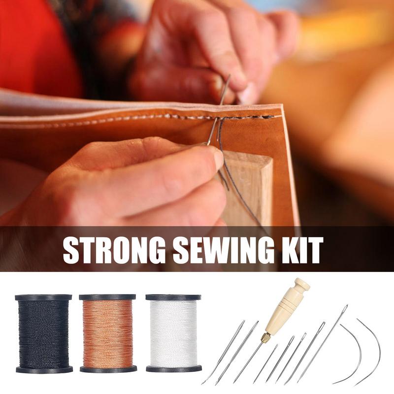 Kit de costura de cuero, Kit d - Leatherwork Thread reseña y precio