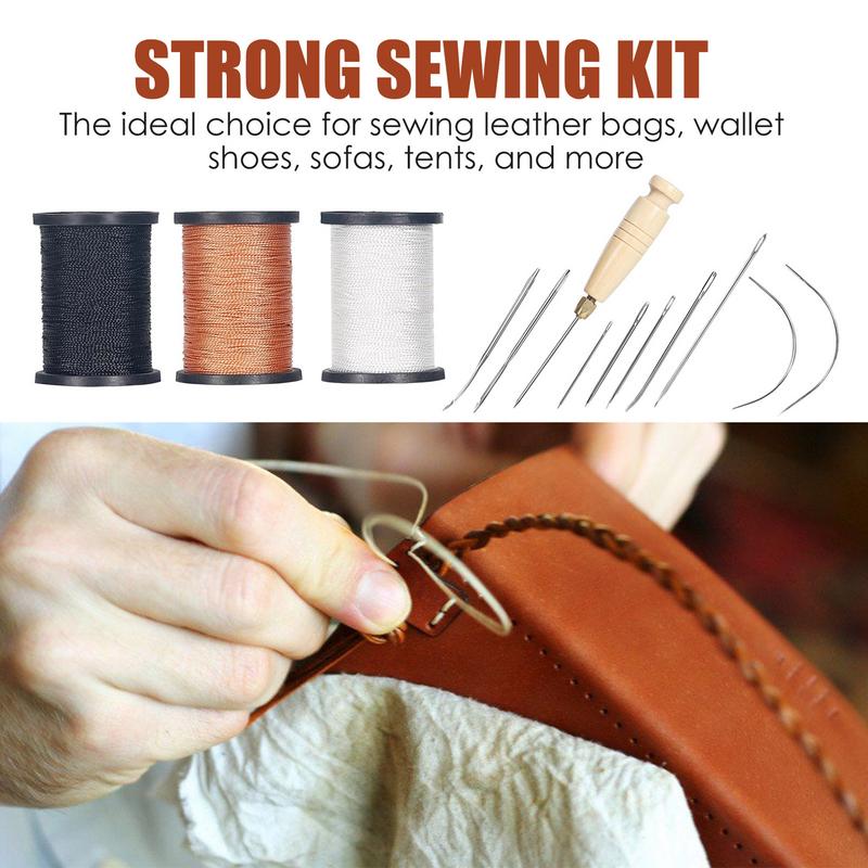 Kit de costura de cuero, Kit d - Leatherwork Thread reseña y precio