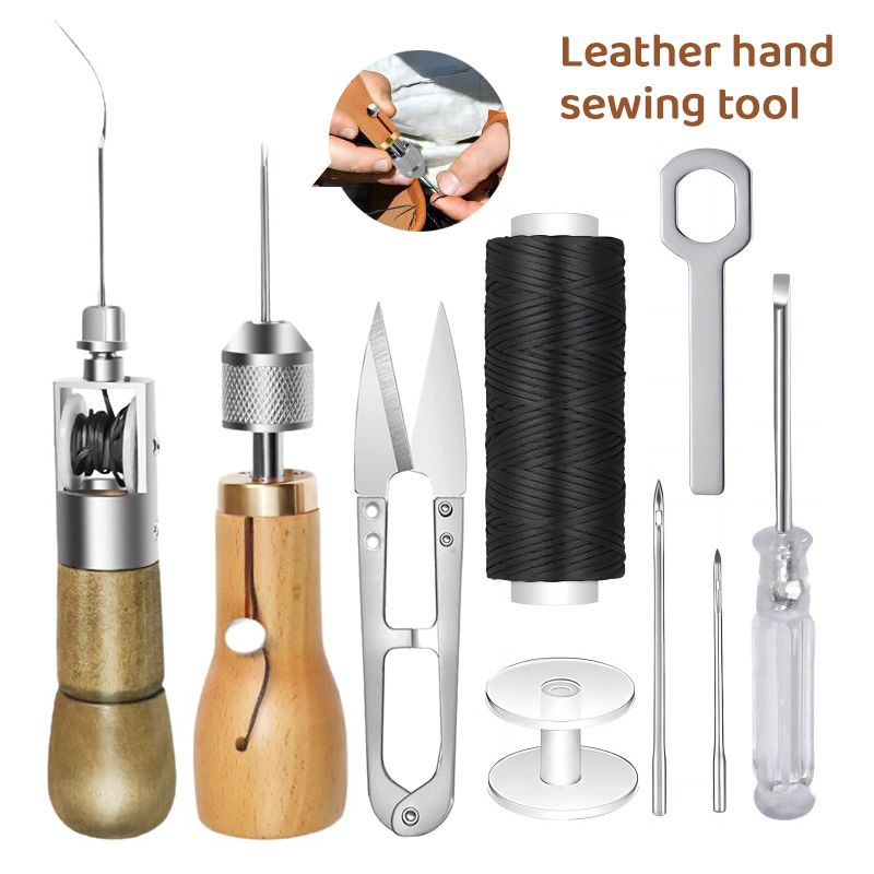 8 unids/set DIY hilo de coser  - Leatherwork Thread reseña y precio