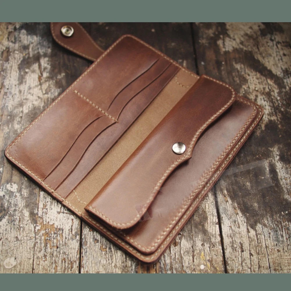 Tarjetero vintage de 20x9x2cm, - Leatherwork Patterns reseña y precio