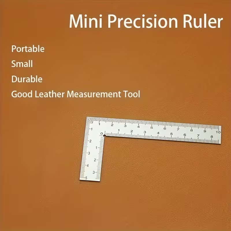 Mini Regla en Forma de L de Ac - Leatherwork Ruler reseña y precio