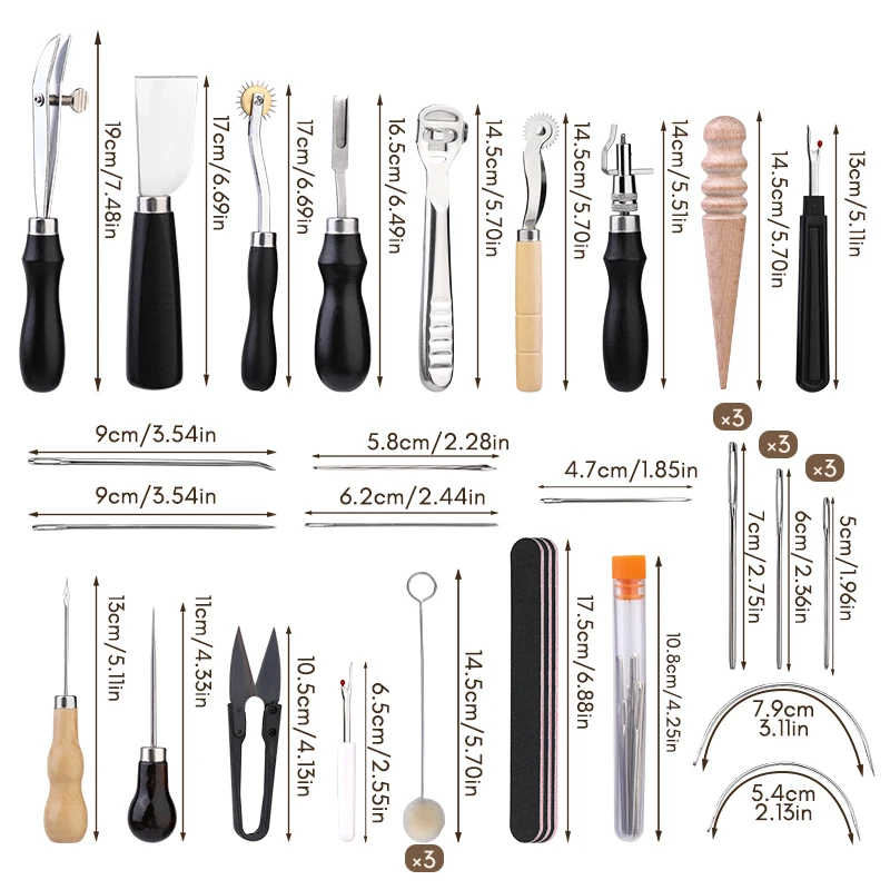 KRABALL-Kit de herramientas pr - Leatherwork Thread reseña y precio